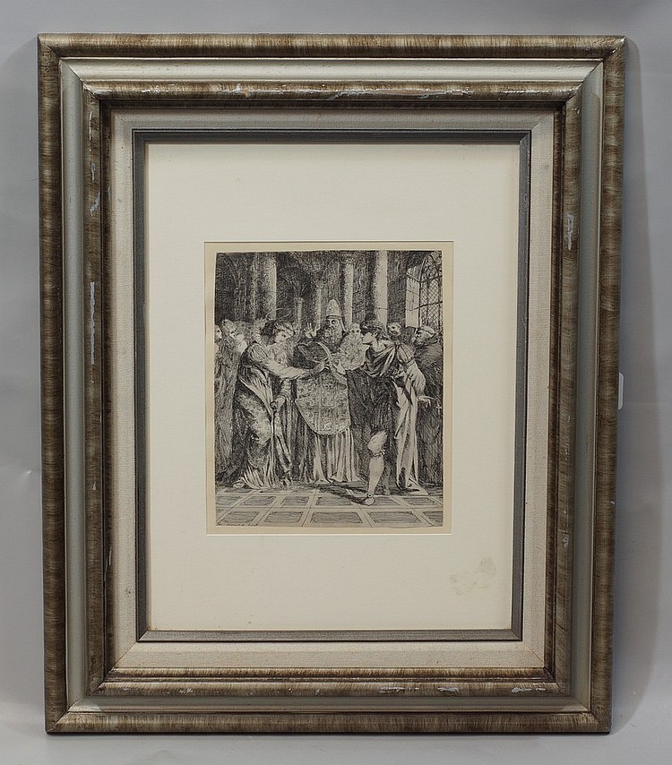 Alexander Runciman comparable auction result: alexander runciman scottish 1736 1785 etching scene of marriage of germanicus and agrippina 8 3 4 x 7 paper size 22 x 18