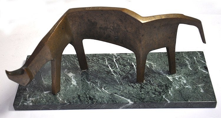 Arthur Dooley comparable auction result: arthur dooley 91929 1994 a bronze figure cat