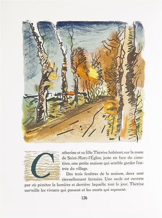 Maurice de Vlaminck (1876-1958) Haute folie. Paris, Scripta & Picta, 1964. Un vol. grand in-4 en feuilles, illustré de 48 lithograp... sold by Piasa, lot 255 — auction record photograph