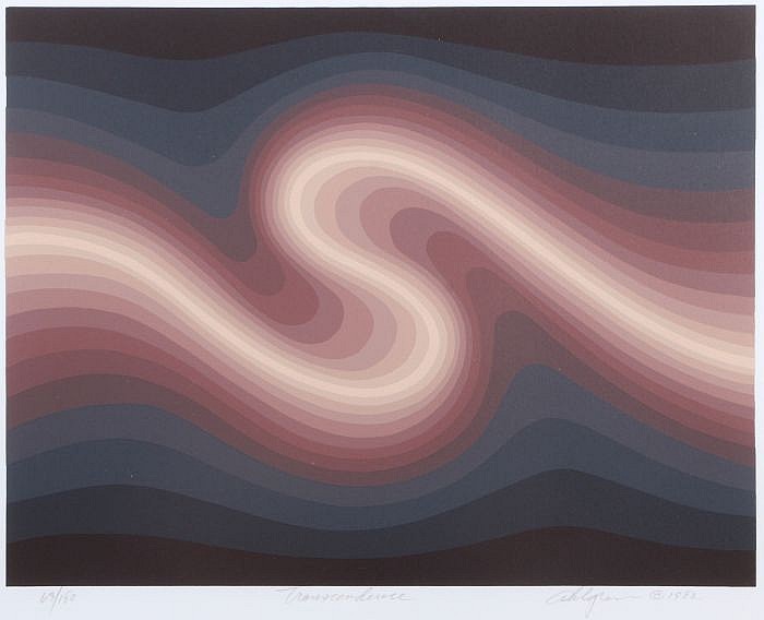 Roy B. Ahlgren comparable auction result: roy b ahlgren 1927 2011 transcendance silkscreen