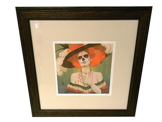 sylvia ji american b 1982 la catrina limited edition print 16 100 depicts young woman in death mask and large hat pencil s · Winter Associates, Inc. · 2014-07-14 Sylvia Ji comparable auction result: sylvia ji american b 1982 la catrina limited edition print 16 100 depicts young woman in death mask and large hat pencil s