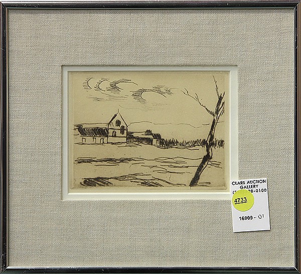 Print, Maurice de Vlaminck, Nesles la Vallee sold by Clars Auctions, lot 4733 — auction record photograph