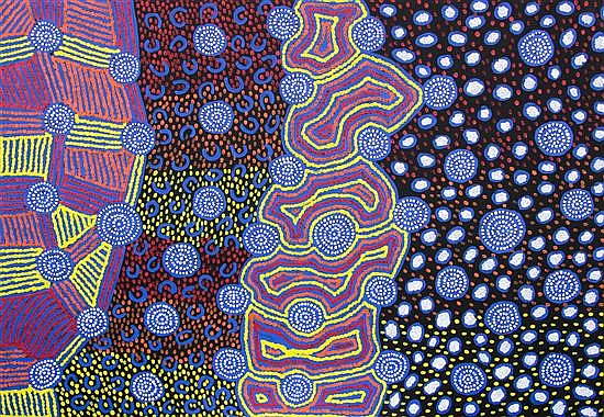 Maisie Ward Napaltjarri comparable auction result: maisie ward napaltjarri my country acrylic on canvas