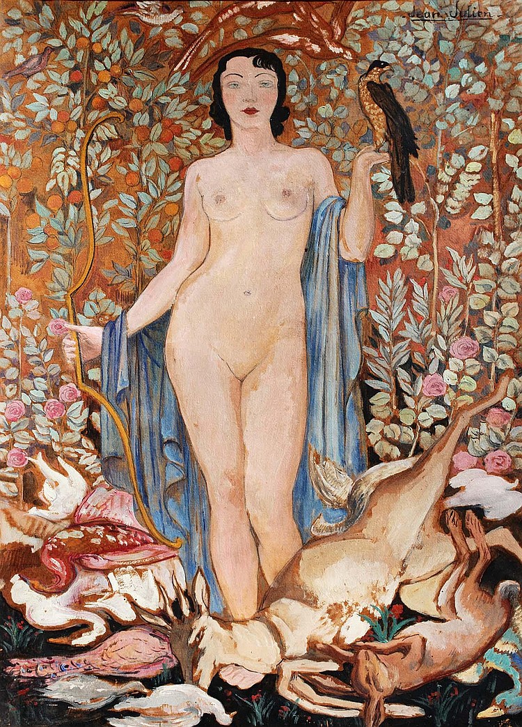 Jean PierreJulien, Jean (1888) Julien comparable auction result: jean julien 1888 1974 diane chasseresse vers 1925 30