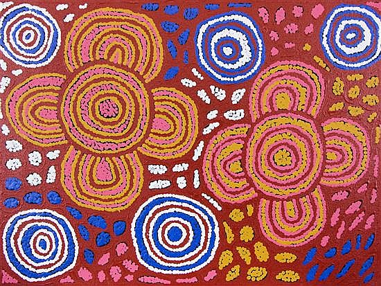 Maisie Ward Napaltjarri comparable auction result: maisie ward napaltjarri women s ceremony acrylic on belgium linen