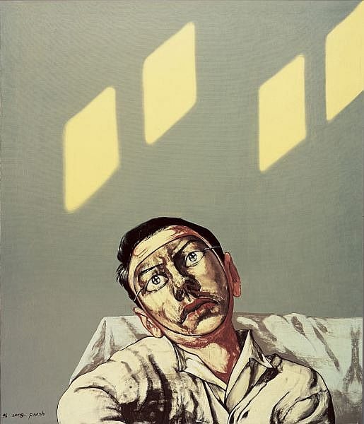 Zeng Fanzhi B.1964 , Mask Series oil on canvas comparable sale