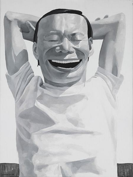 Yue Minjun B. 1962 , Untitled (Set of Three) oil on canvas comparable sale