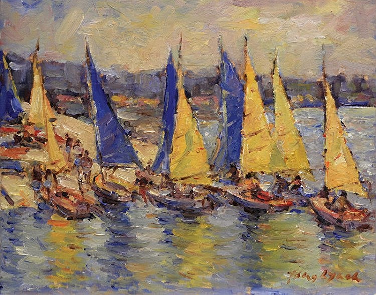 tony lynch the regatta · Gormleys Art Auctions · 2014-08-12 Tony Lynch comparable auction result: tony lynch the regatta