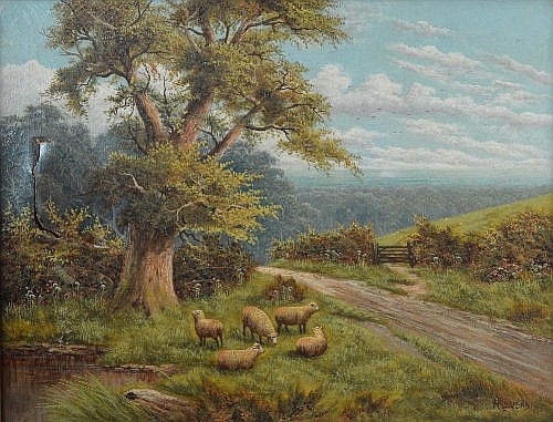 Henry Livens comparable auction result: henry livens 1848 1943 oil on canvas a lane
