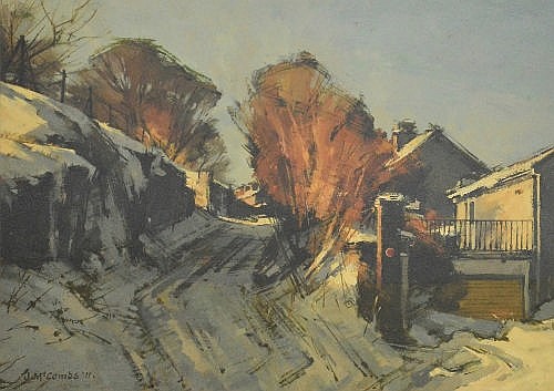 John McCombs comparable auction result: john mccombs b 1943 oil on board woodhouse