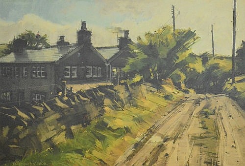 John McCombs comparable auction result: john mccombs b 1943 oil on board sunshine