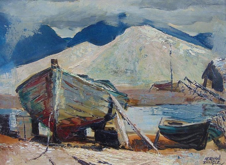 Adrian Dingle comparable auction result: adrian dingle 1911 1975 cod boats and gypsum