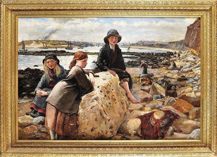 Matthew White Ridley comparable auction result: matthew white ridley 1837 1888 three young