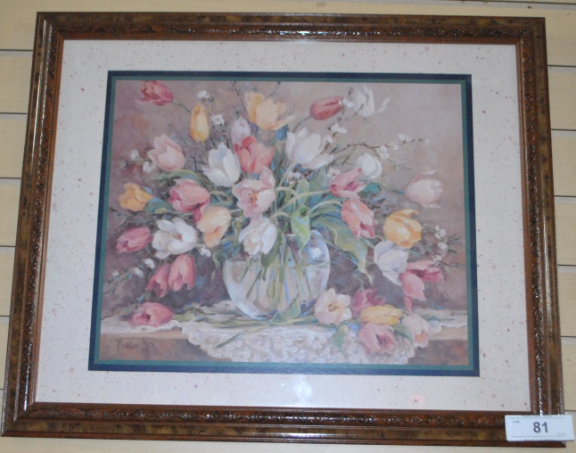 barbara mock framed floral art matted · Brand Used Works · 2014-09-20 Barbara Mock comparable auction result: barbara mock framed floral art matted