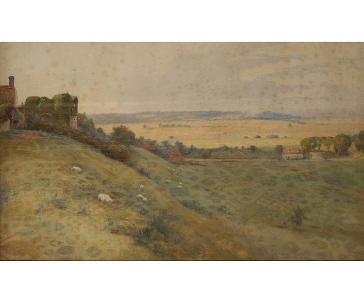 Stanley Inchbold comparable auction result: stanley inchbold signed watercolour inscribed