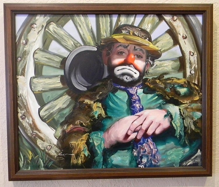 rusty rust oil canvas emmett kelly wagon wheel · Rare-Era · 2014-10-12 Donald Rust comparable auction result: rusty rust oil canvas emmett kelly wagon wheel