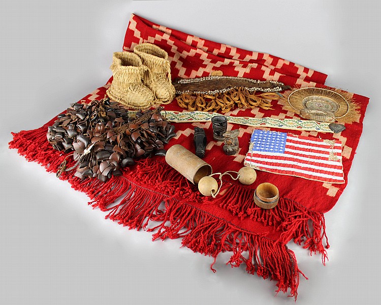 A LARGE ASSORTMENT OF ARTIFACTS, SOME NATIVE AMERICAN , sold by Potomack Company, lot 1278 — auction record photograph
