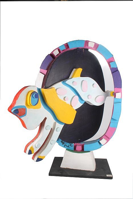 karel christiaan appel dutch b 1921 2006 jumping dog from the circus series 1978 painted wood · Gray's Auctioneers · 2014-11-05 Karel comparable auction result: karel christiaan appel dutch b 1921 2006 jumping dog from the circus series 1978 painted wood
