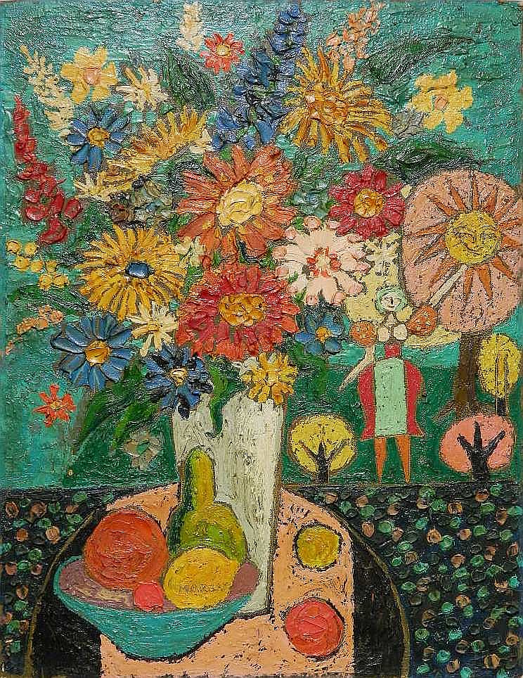 Edward Marecak comparable auction result: edward marecak oil