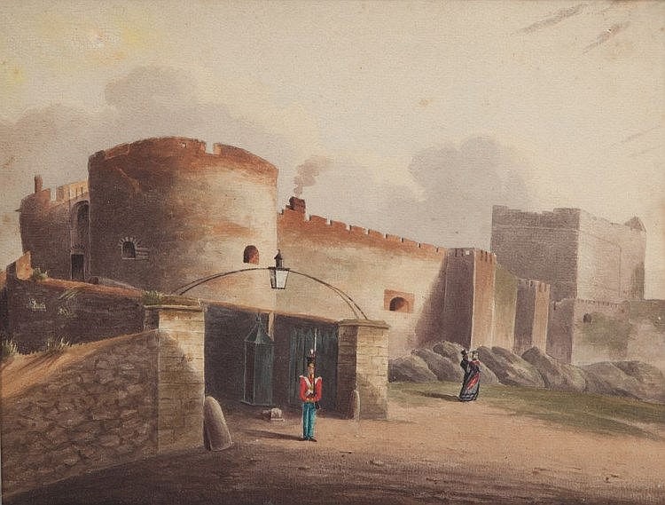 william nicholl 1794 1840 fortified castle with · Mealy's · 2014-10-22 William Nicholl comparable auction result: william nicholl 1794 1840 fortified castle with