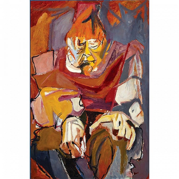 Greg Curnoe comparable auction result: gregory richard curnoe shakesperean actor oil on masonite 36 ins x 24 ins 91 4 cms x 61 cms