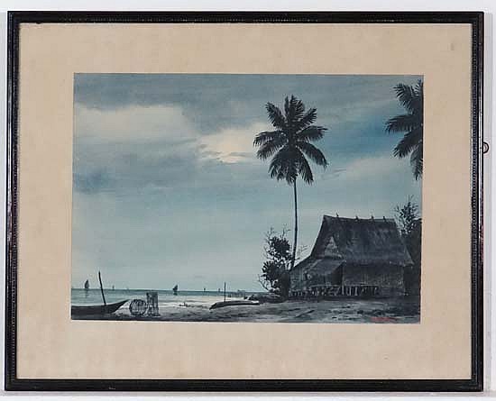 Abu Baker Ibrahim comparable auction result: abu baker ibrahim 1925 1977 malay