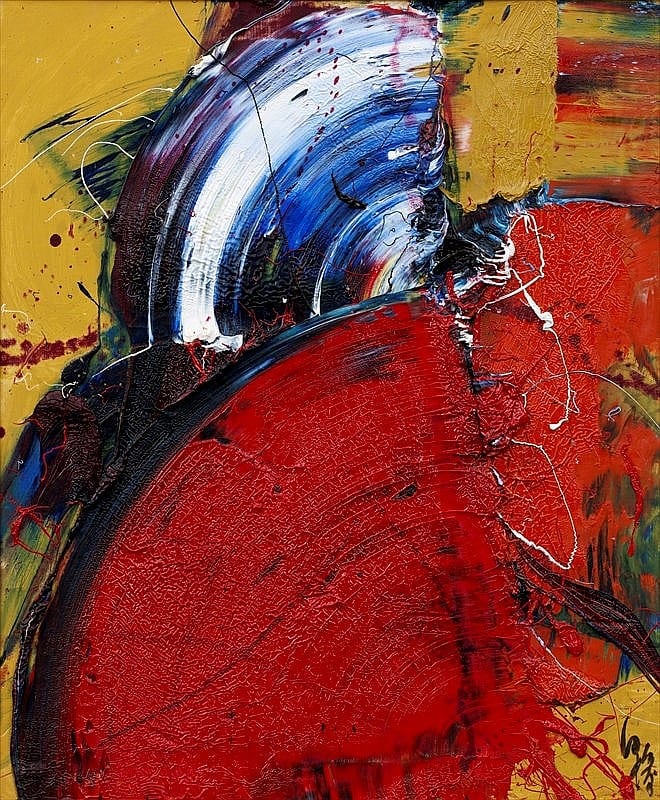 Kazuo Shiraga, Work with Two Fans comparable sale