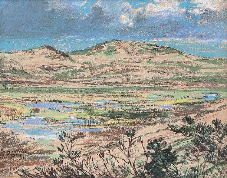 Erwin Nöbbe comparable auction result: dunes on fan