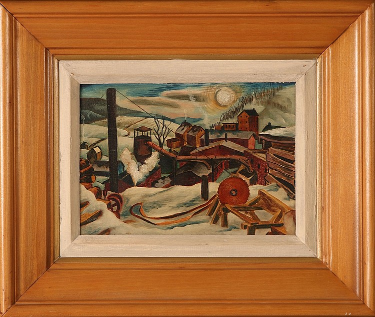 Francis Peabody Colburn comparable auction result: francis peabody colburn 1909 1984 oil on panel