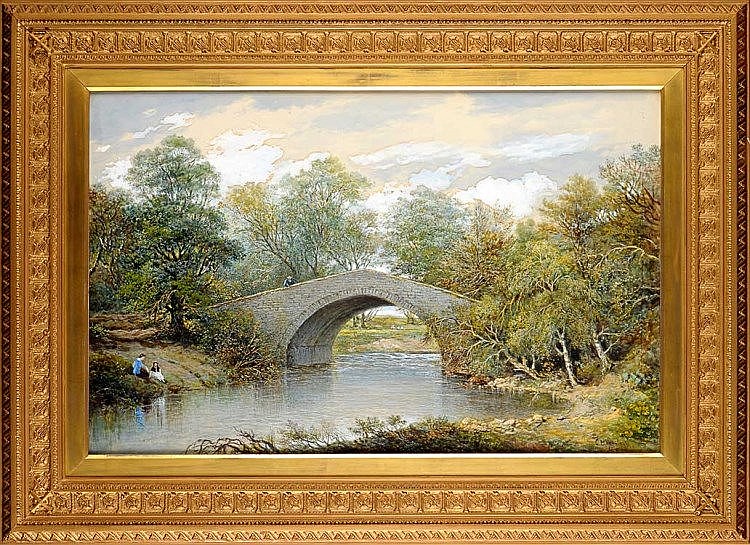 Charles N. Woolnoth comparable auction result: charles nicholls woolnoth 1815 1906 a river land