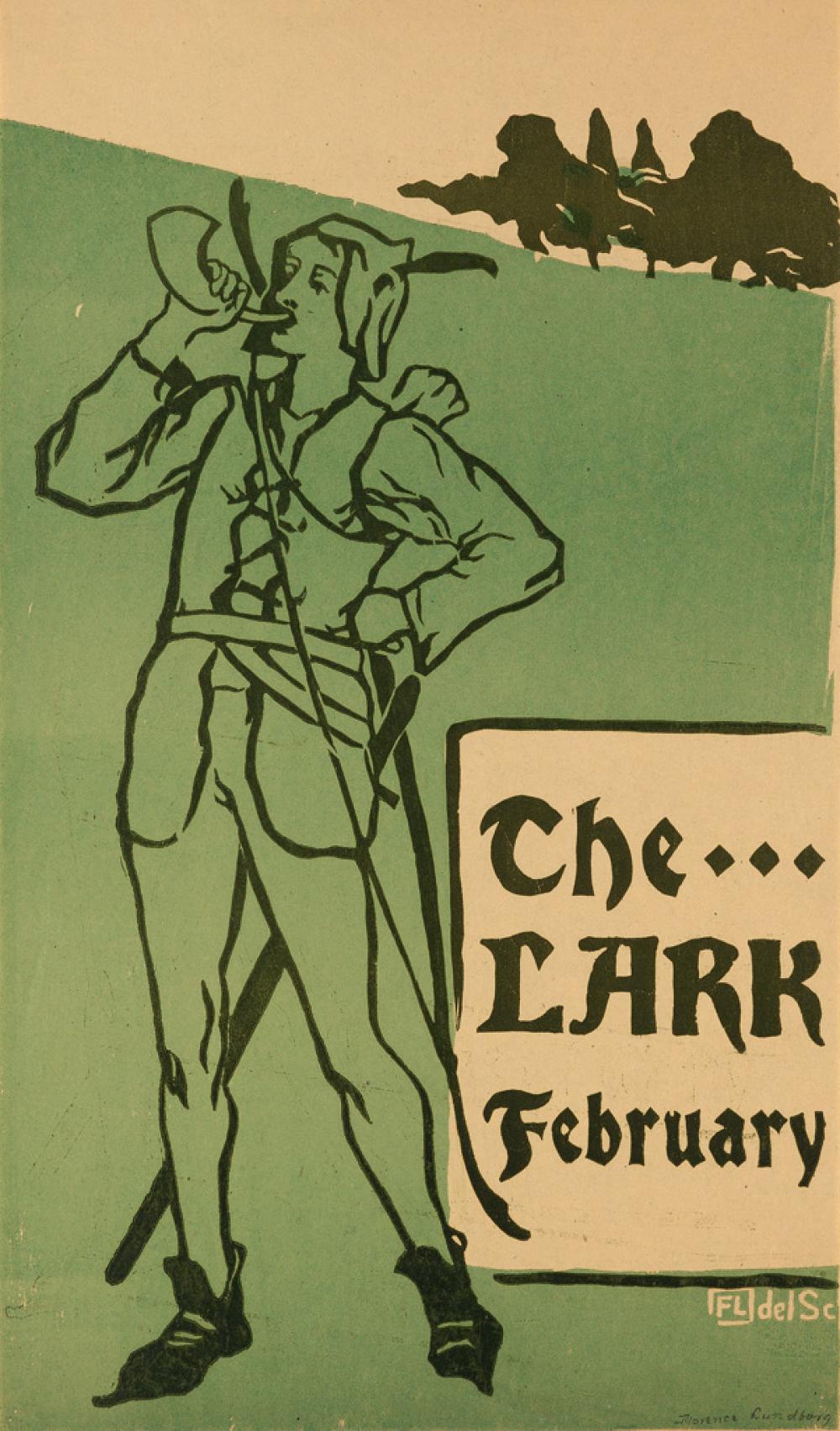Florence Lundborg comparable auction result: florence lundborg 1871 1949 the lark february 1896 19x11 inches 49x29 cm