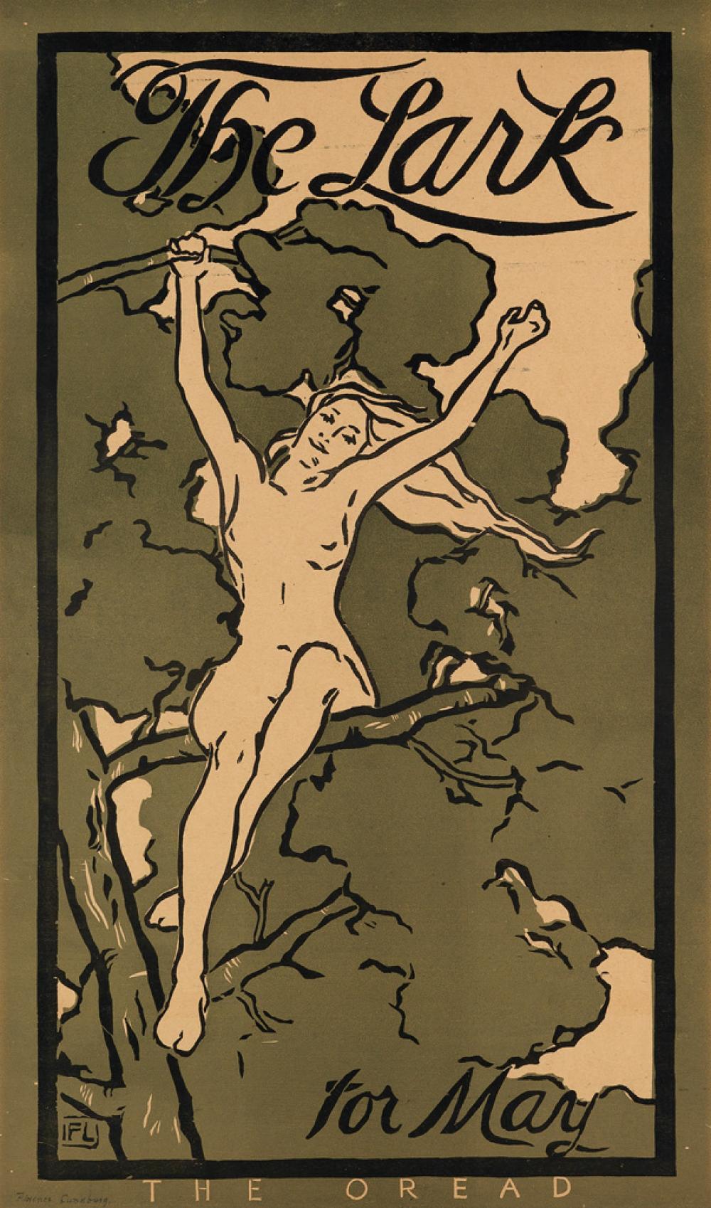 Florence Lundborg comparable auction result: florence lundborg 1871 1949 the lark for may the oread 1896 24x14 inches 61x35 cm