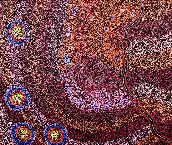 Andrea Adamson comparable auction result: andrea adamson my country acrylic on linen