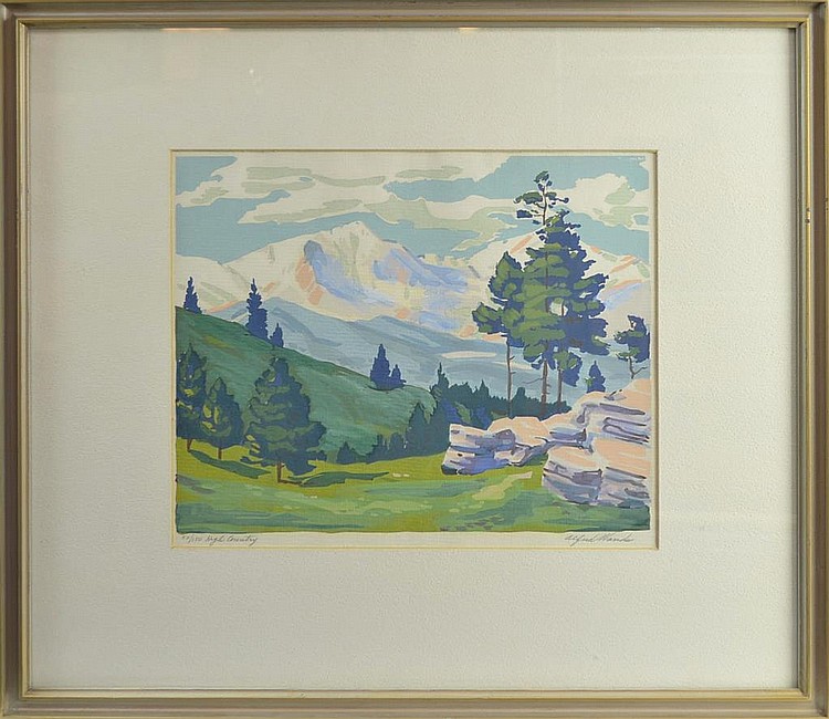 Alfred James Wands comparable auction result: alfred james wands 1904 1998 high country