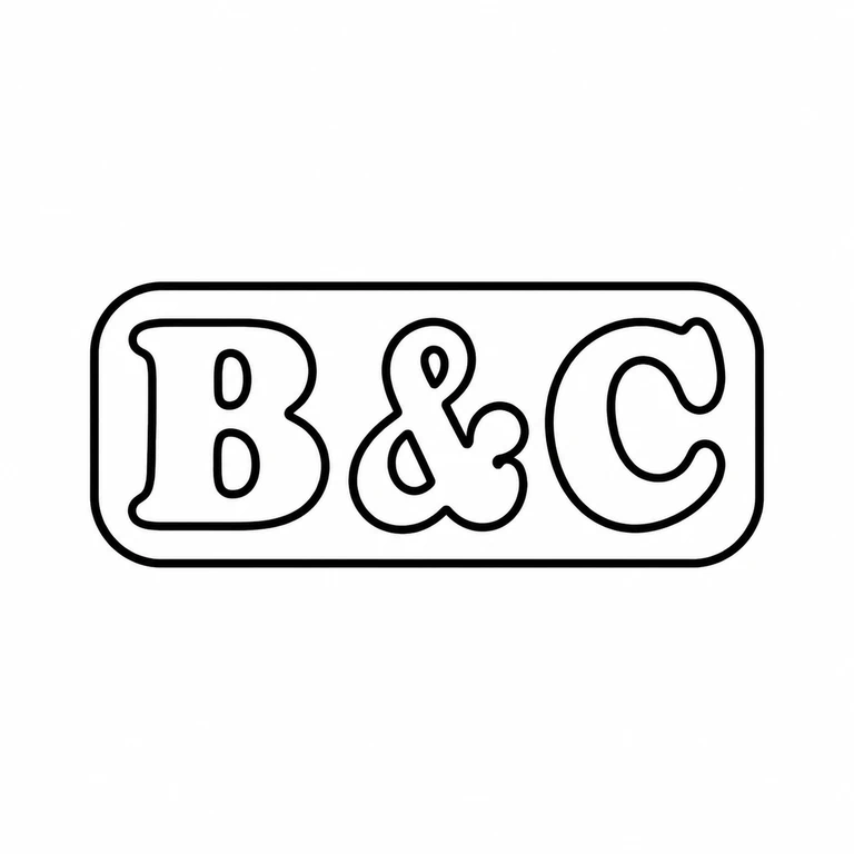 B & C: Three characters and a rounded rectangular punch preserve source orientation and order. line reconstruction.