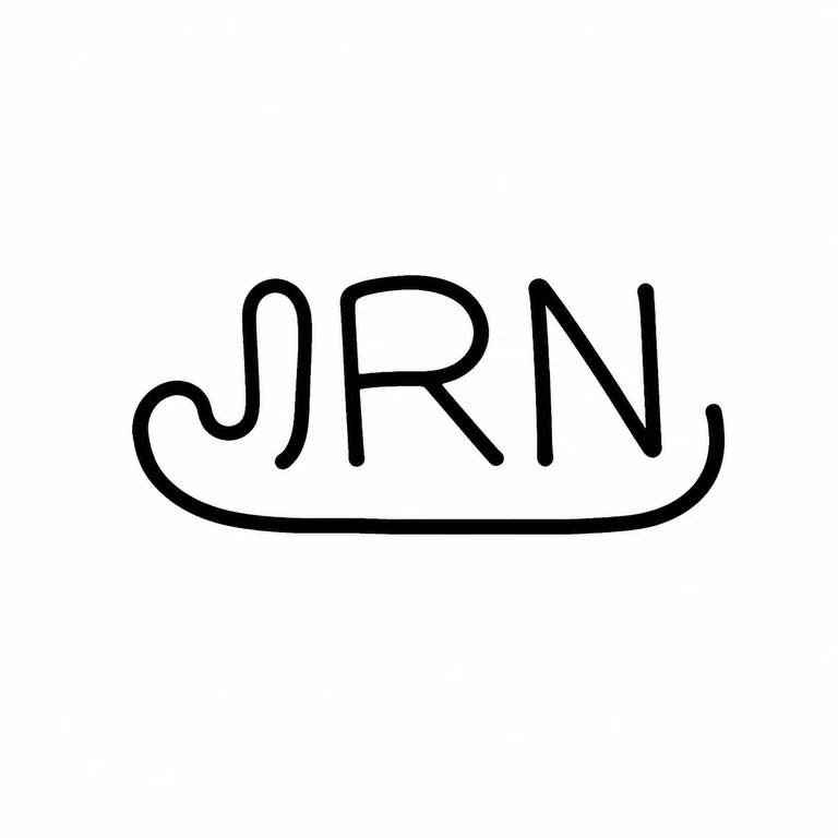 John Richard Newgas: Three connected letters and shared lower sweep retained. line reconstruction.