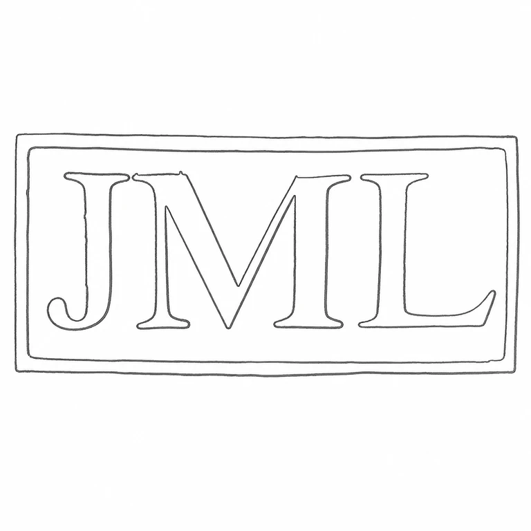 Jo Malone (London): The JML sequence and nested rectangular border treatment left to right; line reconstruction.
