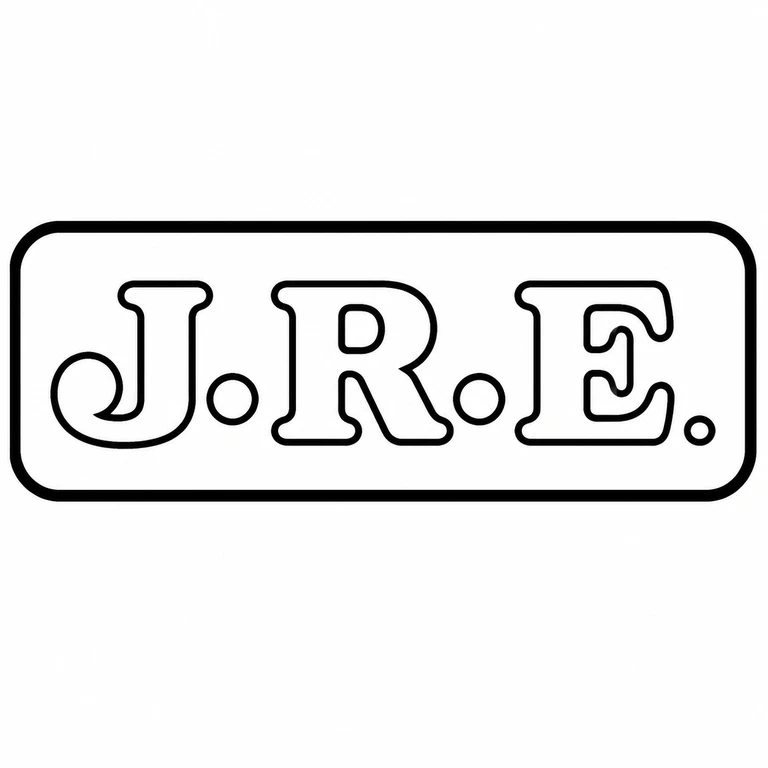 Mark reading Three initials with intervening and terminal stops are retained in their source order within the rounded rectangular field; line reconstruction