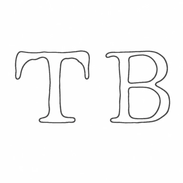 Thomas Blake: TB is retained left-to-right with no cartouche added; line reconstruction.