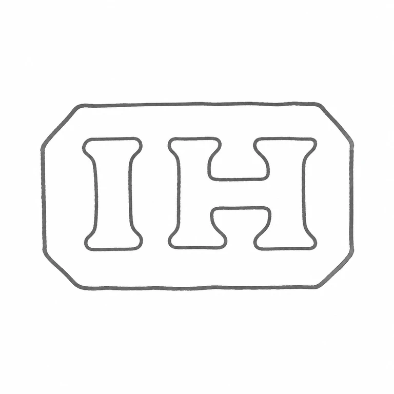 John Holdup: The clipped-corner rectangular punch and its two upright forms are retained with the same spacing and reading direction. line reconstruction.