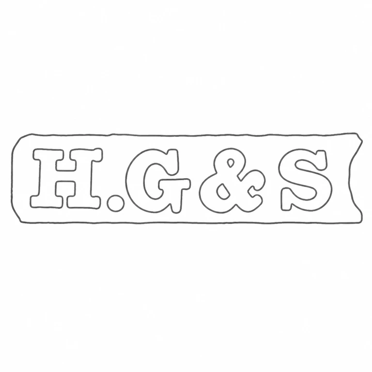 Henry Griffith & Sons Ltd: H.G&S with period and ampersand is retained inside the observed elongated punch; line reconstruction.