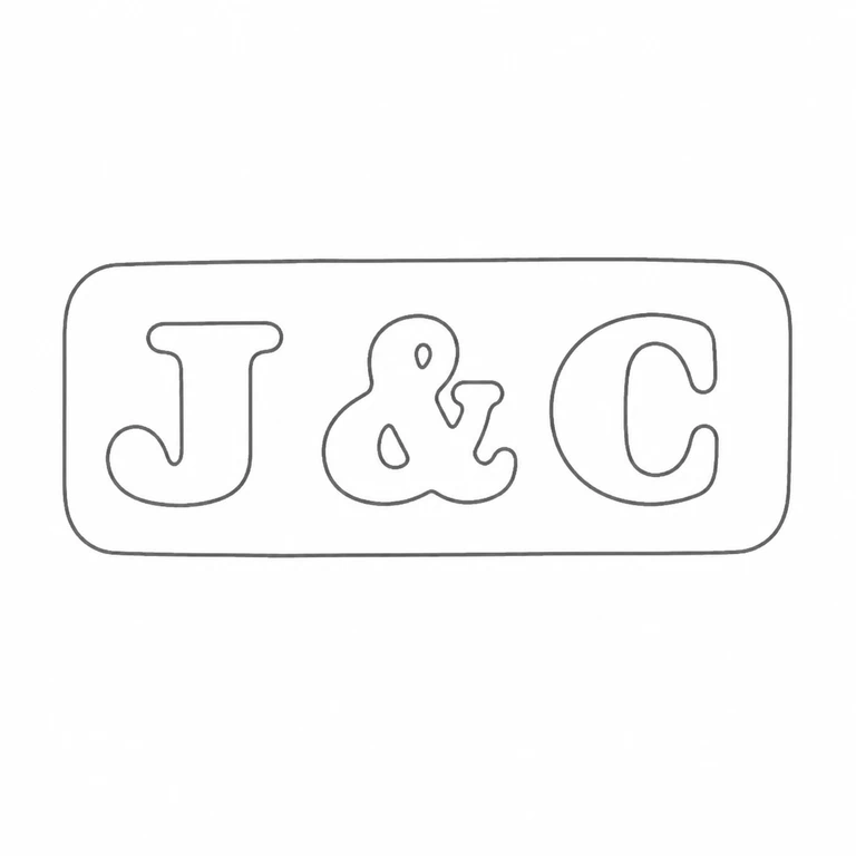 Mark reading Rounded rectangular cartouche, initial, ampersand and terminal letter are all retained in left-to-right order; line reconstruction