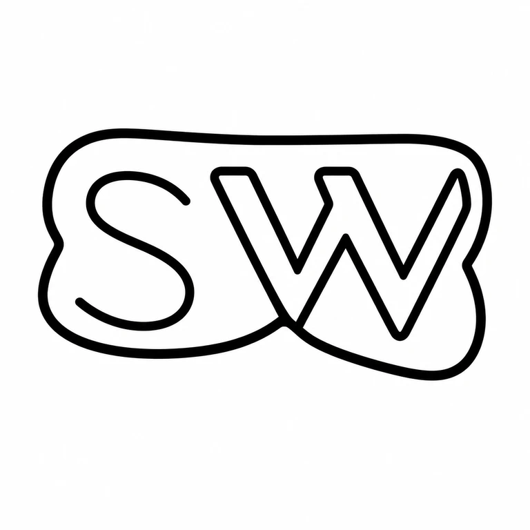 Sacheverel Wright: The two initials and enclosing scalloped oblong are preserved in the same horizontal orientation. line reconstruction.