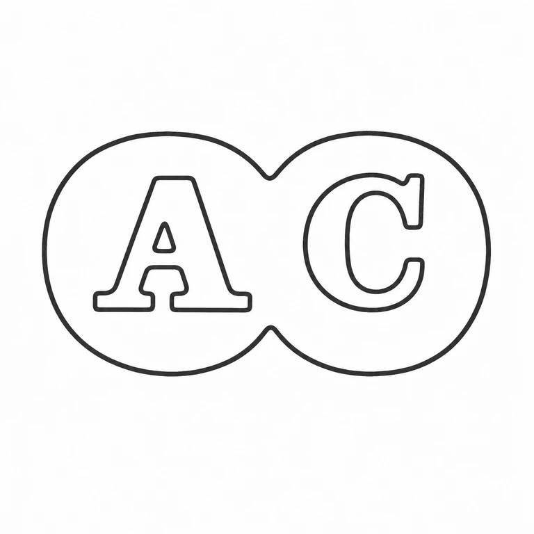 Arthur Creighton: Two connected circular lobes and their two upright letterforms are retained left-to-right. line reconstruction.
