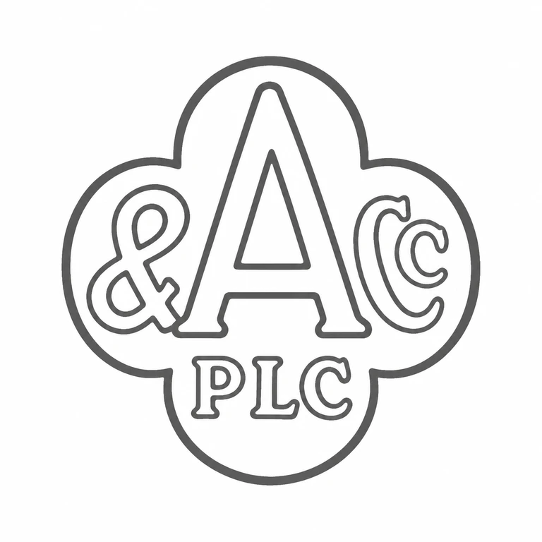 Mark reading Three-lobed outline, central large initial, flanking symbols, and lower lettering are retained in the source arrangement; line reconstruction