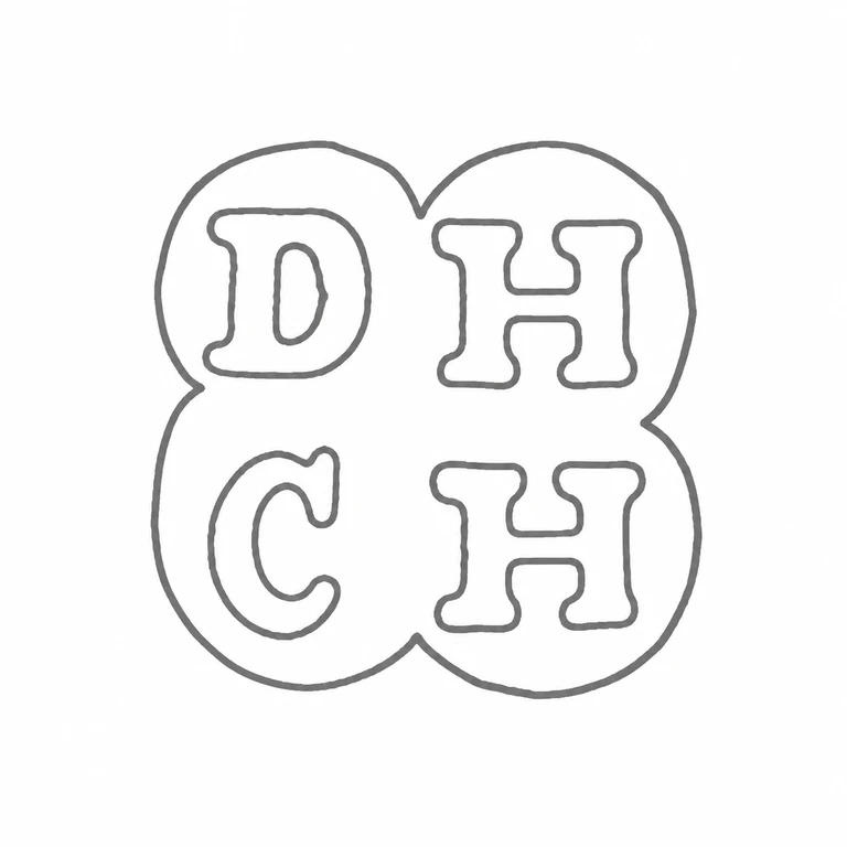 Daniel & Charles Houle: The four-lobed cartouche and four bold forms arranged as two rows of two preserve the source layout and orientation. line reconstruction.