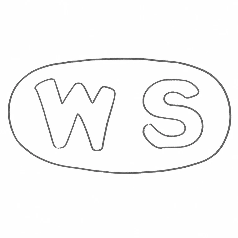 Wilkinson Silversmiths: WS pair and horizontal oval cartouche are retained in source orientation; line reconstruction.