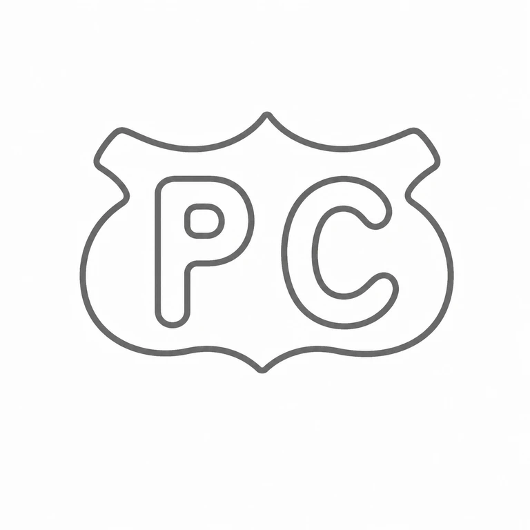 P C: PC four-pointed, waisted cartouche; line reconstruction.