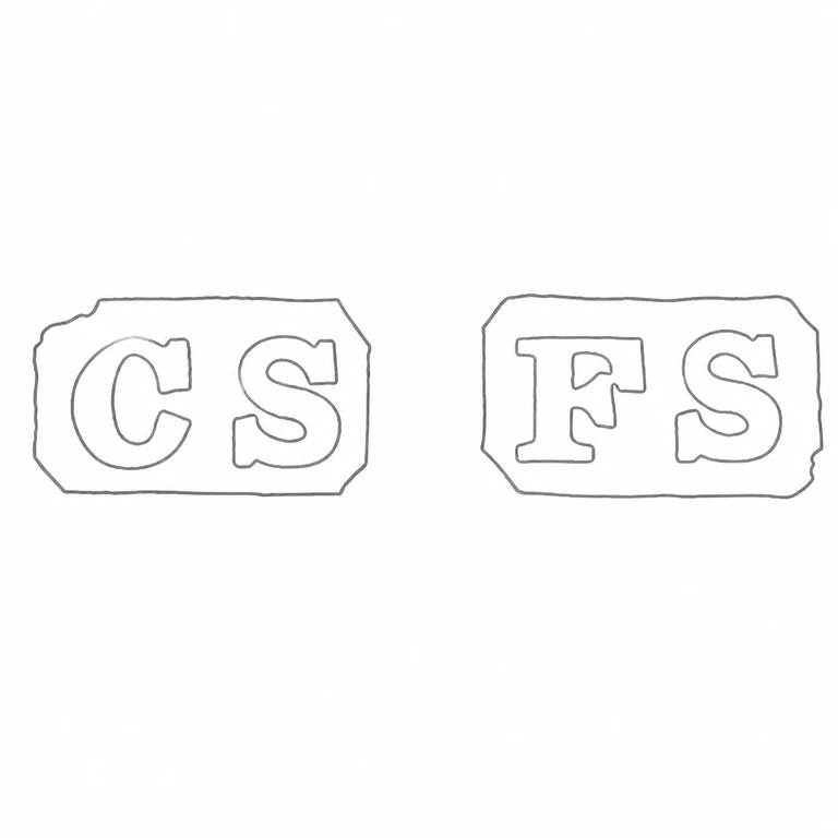 Cornelius Desormeaux Saunders & James Francis Hollings (Frank) Shepherd: Two discrete CS and FS punches, their left-to-right order, and individual borders; line reconstruction.