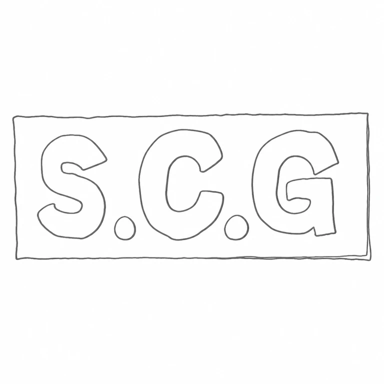 Stuart Clive Griffiths: S.C.G reading, both points, and rectangular border; line reconstruction.